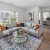 a living room with a couch and a coffee table